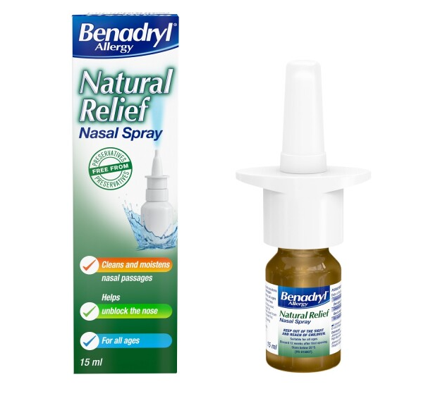 Benadryl Allergy Natural Relief Nasal Spray - 15ml